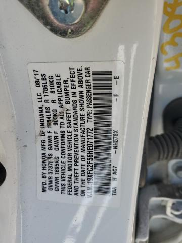 2017 HONDA CIVIC LX - 19XFC2F56HE071772
