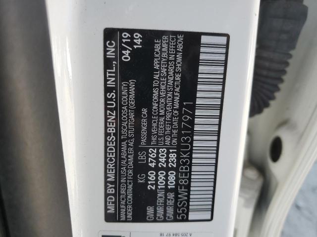 2019 MERCEDES-BENZ C 300 4MAT 55SWF8EB3KU317971
