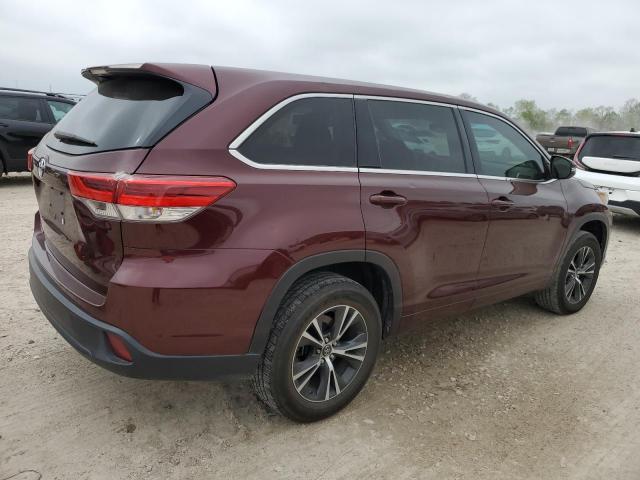Vin: 5tdzzrfh8js245173, lot: 49876335, toyota highlander le 20183