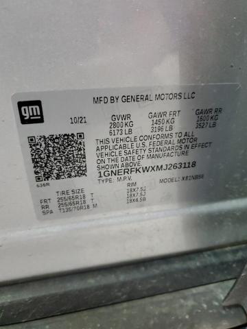 2021 CHEVROLET TRAVERSE L - 1GNERFKWXMJ263118