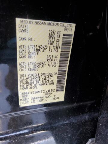 2016 NISSAN TITAN XD S 1N6BA1F29GN517862