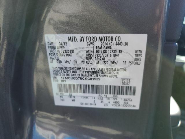 2012 FORD ESCAPE XLT #3278654992