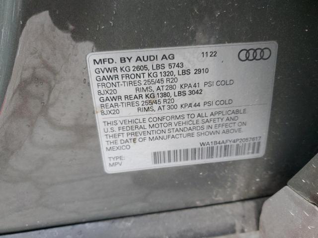2023 AUDI SQ5 PREMIU WA1B4AFY4P2057617