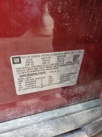2017 CHEVROLET TRAX PREMI 3GNCJRSB3HL272075