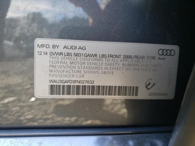 2015 AUDI A8 L QUATT - WAU3GAFD3FN027632
