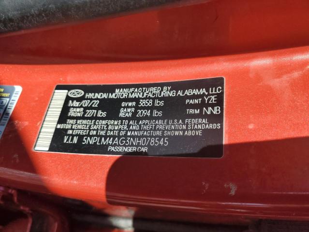 2022 HYUNDAI ELANTRA SE - 5NPLM4AG3NH078545