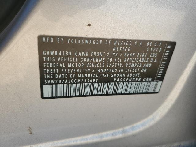 2016 VOLKSWAGEN JETTA S - 3VW267AJ0GM284693
