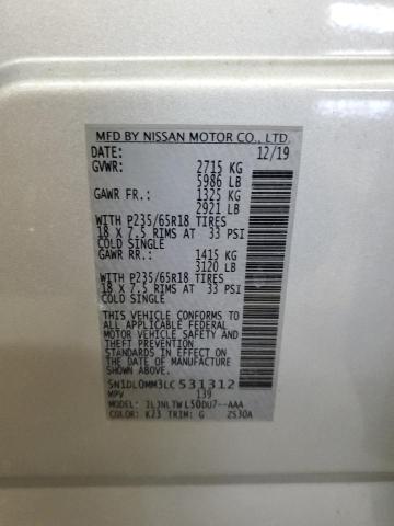 2020 INFINITI QX60 LUXE - 5N1DL0MM3LC531312