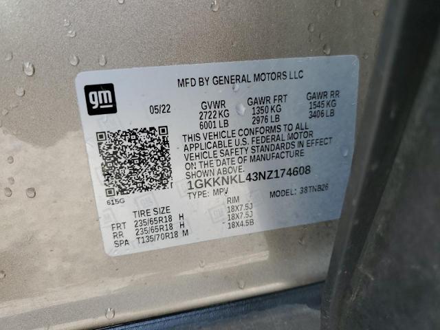 2022 GMC ACADIA SLE - 1GKKNKL43NZ174608