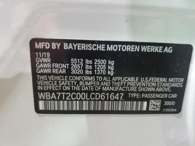2020 BMW 740 I - WBA7T2C00LCD61647