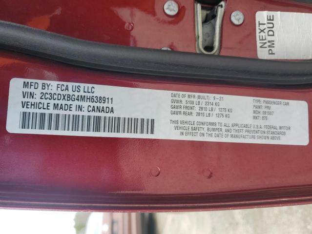 2021 DODGE CHARGER SX - 2C3CDXBG4MH638911