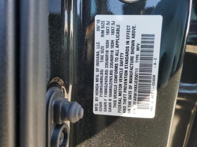 2018 HONDA CR-V 7FARW1H8XJE050711
