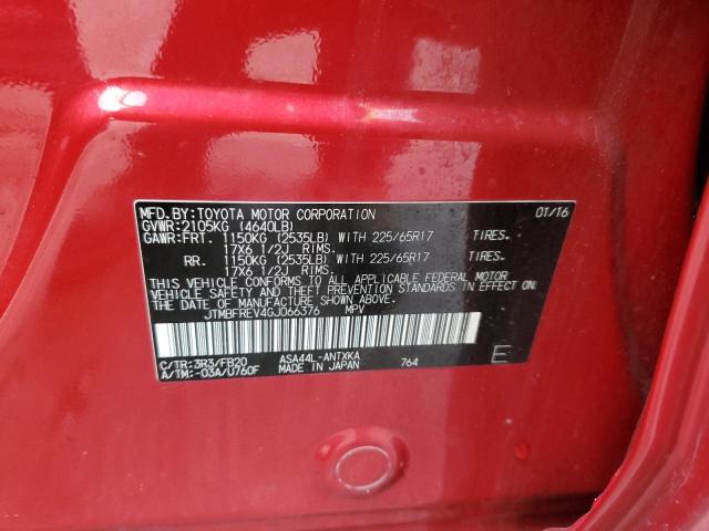 2016 TOYOTA RAV4 LE - JTMBFREV4GJ066376