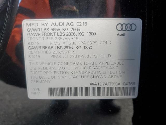 2016 AUDI Q5 PREMIUM - WA1D7AFPXGA104369