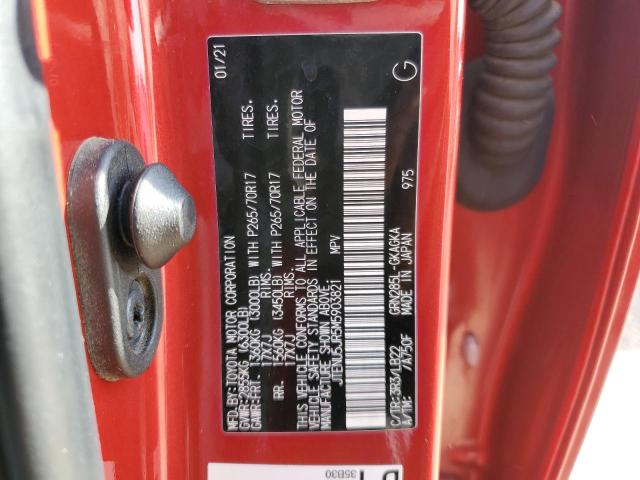 2021 TOYOTA 4RUNNER SR - JTENU5JR5M5903821