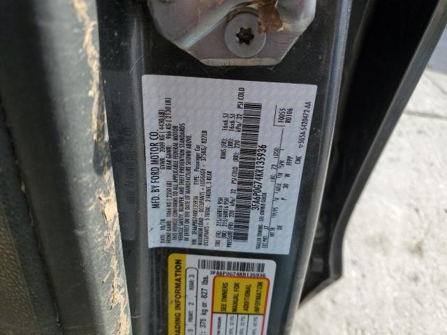 2019 FORD FUSION S - 3FA6P0G74KR135936