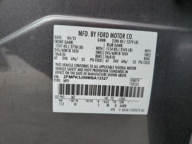 2021 FORD EDGE SEL - 2FMPK3J98MBA13327