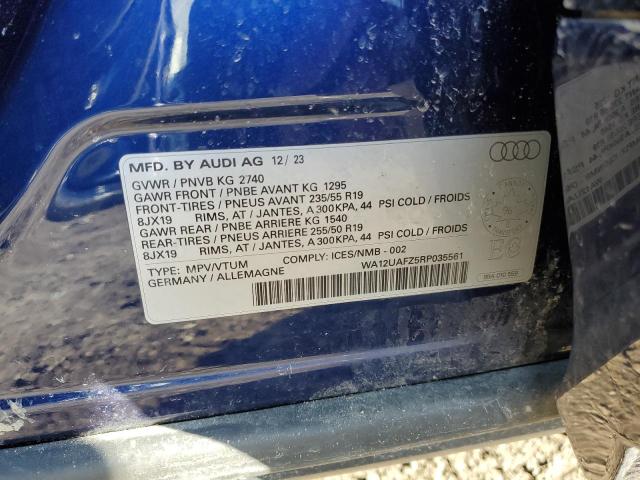 2024 AUDI Q4 E-TRON WA12UAFZ5RP035561
