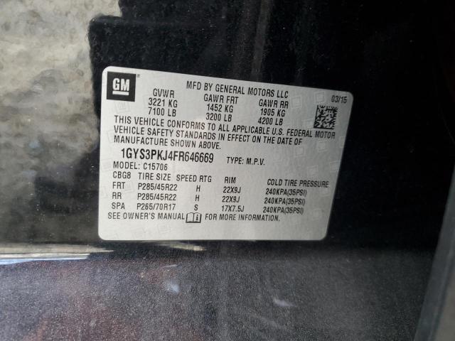2015 CADILLAC ESCALADE P - 1GYS3PKJ4FR646669