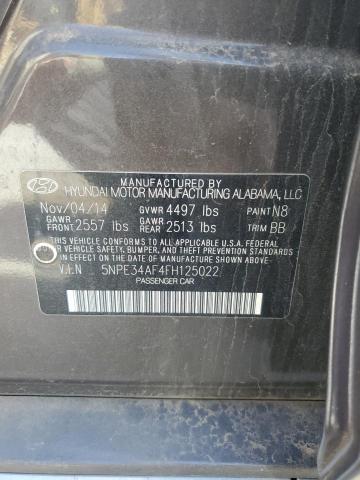 2015 HYUNDAI SONATA SPO - 5NPE34AF4FH125022