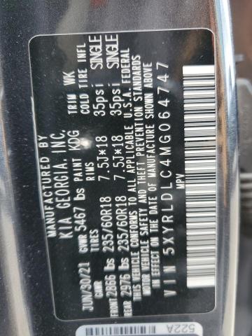 2021 KIA SORENTO S 5XYRLDLC4MG064747