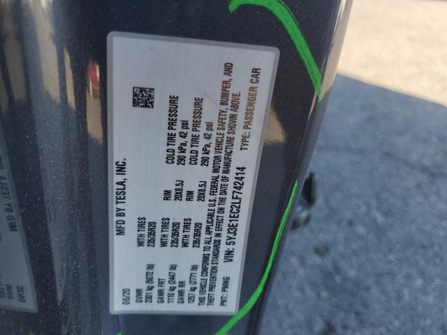 2020 TESLA MODEL 3 - 5YJ3E1EC2LF742414