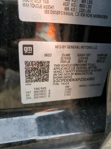 2023 CHEVROLET SILVERADO - 1GCPDDEKXPZ314393