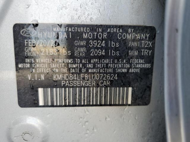 2020 HYUNDAI ELANTRA SE - KMHD84LF8LU072624