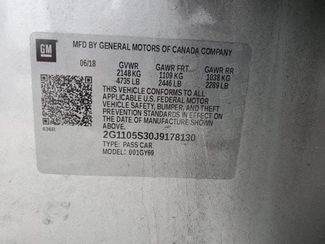 2018 CHEVROLET IMPALA LT - 2G1105S30J9178130