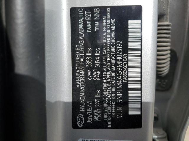 5NPLM4AG9MH023192 2021 HYUNDAI ELANTRA