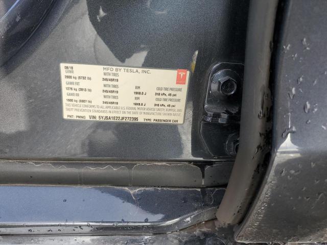 2018 TESLA MODEL S 5YJSA1E22JF272395