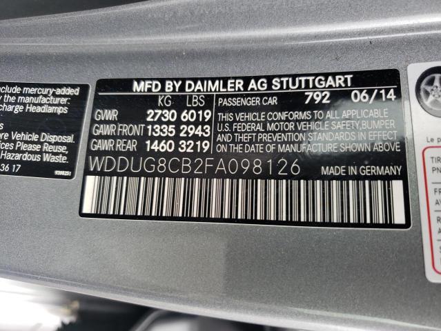 2015 MERCEDES-BENZ S 550 - WDDUG8CB2FA098126