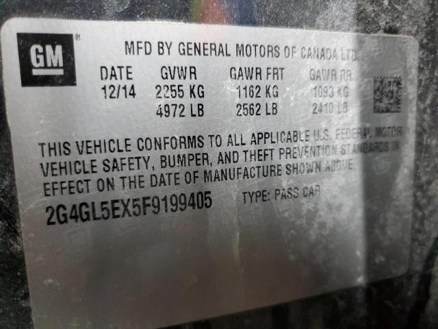 2015 BUICK REGAL 2G4GL5EX5F9199405
