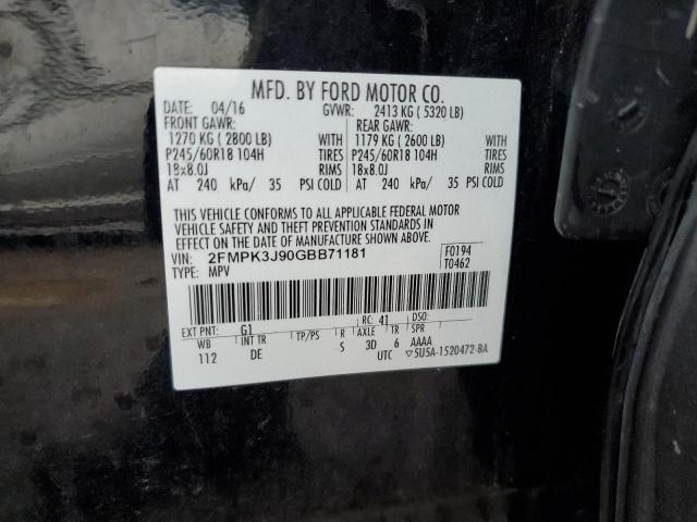 2016 FORD EDGE SEL - 2FMPK3J90GBB71181