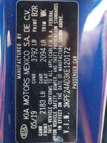 2019 KIA FORTE FE - 3KPF24AD3KE120172