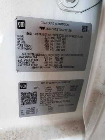 2021 CHEVROLET SILVERADO - 1GCPWCET9MZ371354