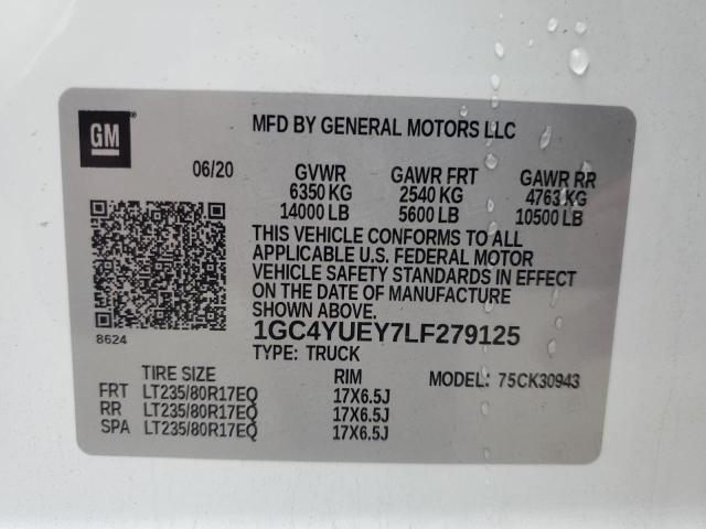 2020 CHEVROLET SILVERADO K3500 LTZ 1GC4YUEY7LF279125
