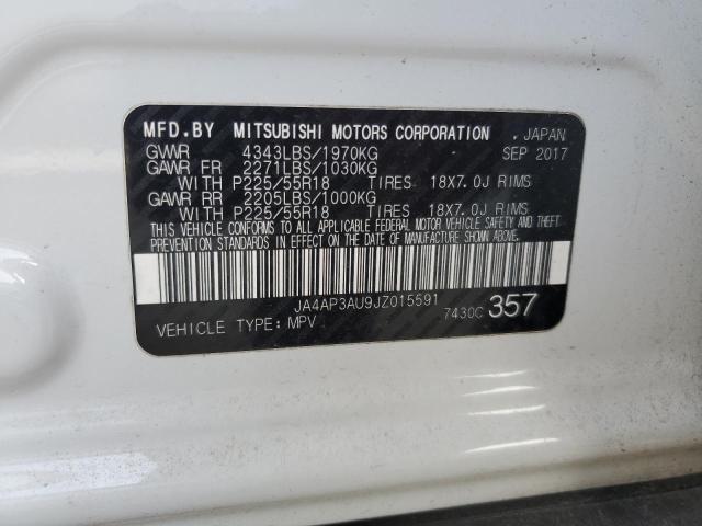 2018 MITSUBISHI OUTLANDER - JA4AP3AU9JZ015591
