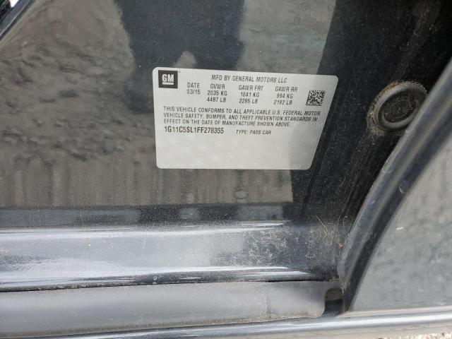 2015 CHEVROLET MALIBU 4D 1G11C5SL1FF278355