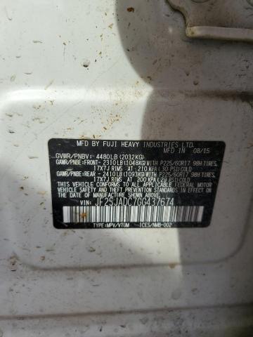 2016 SUBARU FORESTER 2 - JF2SJADC7GG437674