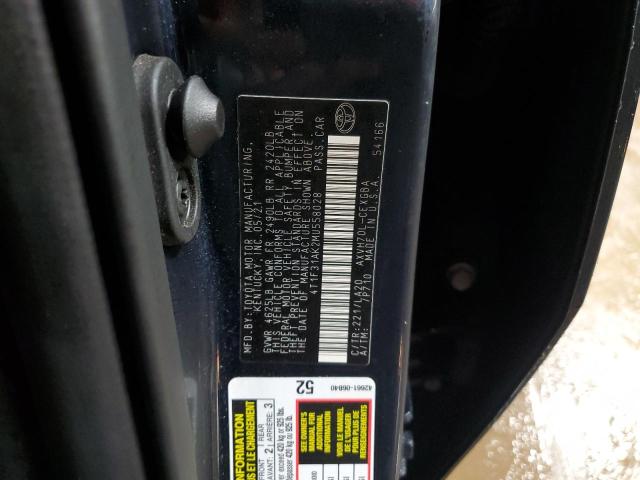 2021 TOYOTA CAMRY XLE - 4T1F31AK2MU558028