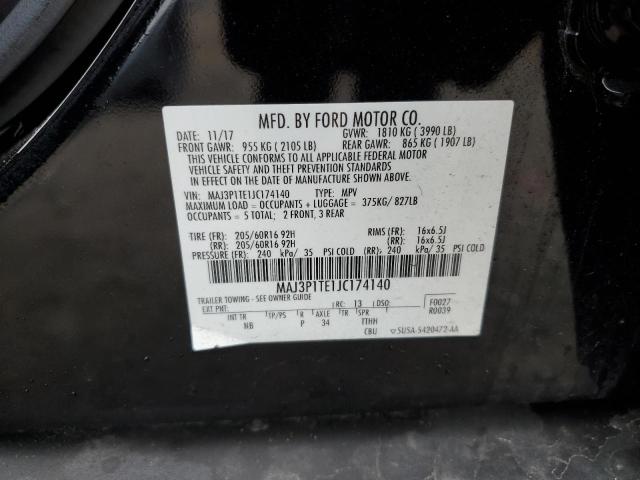 2018 FORD ECOSPORT S - MAJ3P1TE1JC174140