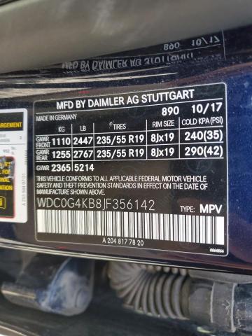 2018 MERCEDES-BENZ GLC 300 4M - WDC0G4KB8JF356142