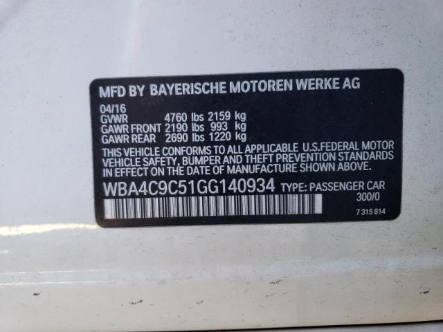 2016 BMW 428 XI GRA - WBA4C9C51GG140934