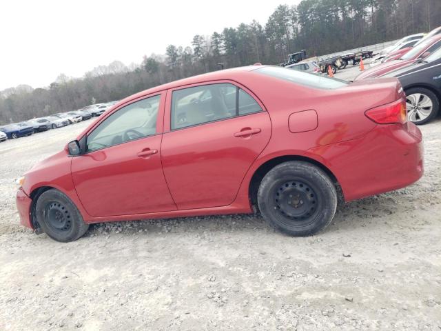 TOYOTA COROLLA BA 2009 red  Gasoline JTDBL40E49J037871 photo #3