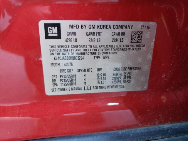2017 BUICK ENCORE PRE - KL4CJASB0HB003294