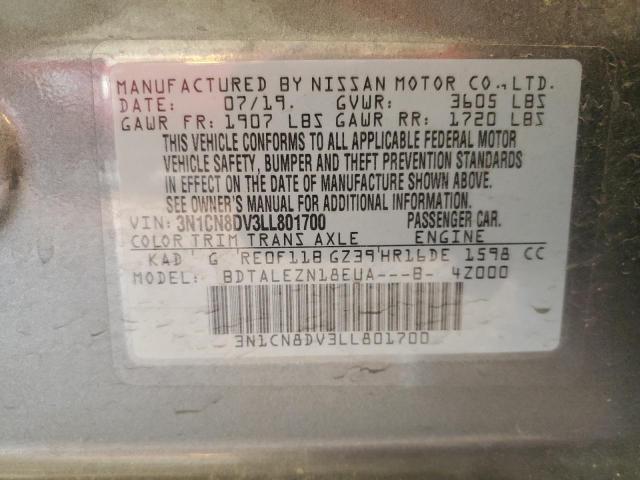 2020 NISSAN VERSA S - 3N1CN8DV3LL801700