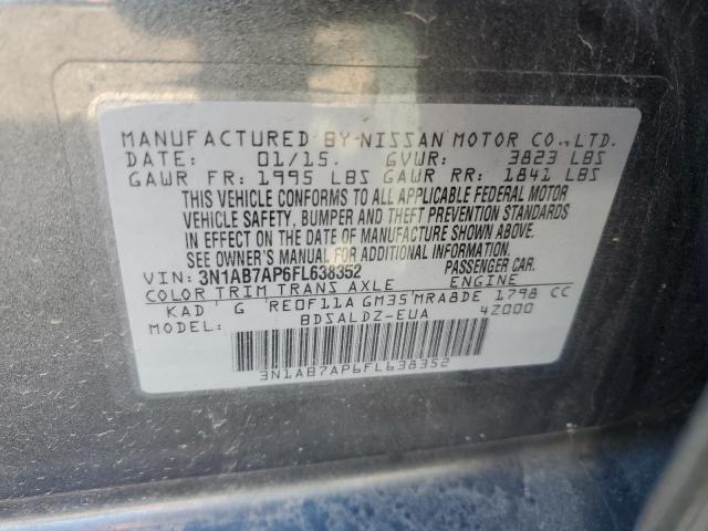 2015 NISSAN SENTRA S - 3N1AB7AP6FL638352