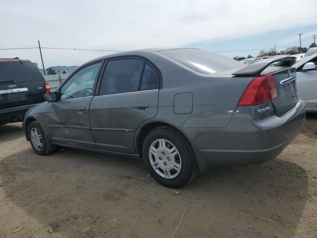 HONDA CIVIC LX 2002 gray  gas 2HGES16562H531745 photo #3