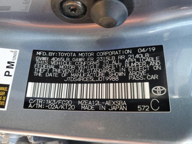 2020 TOYOTA COROLLA SE JTDS4RCE5LJ019988